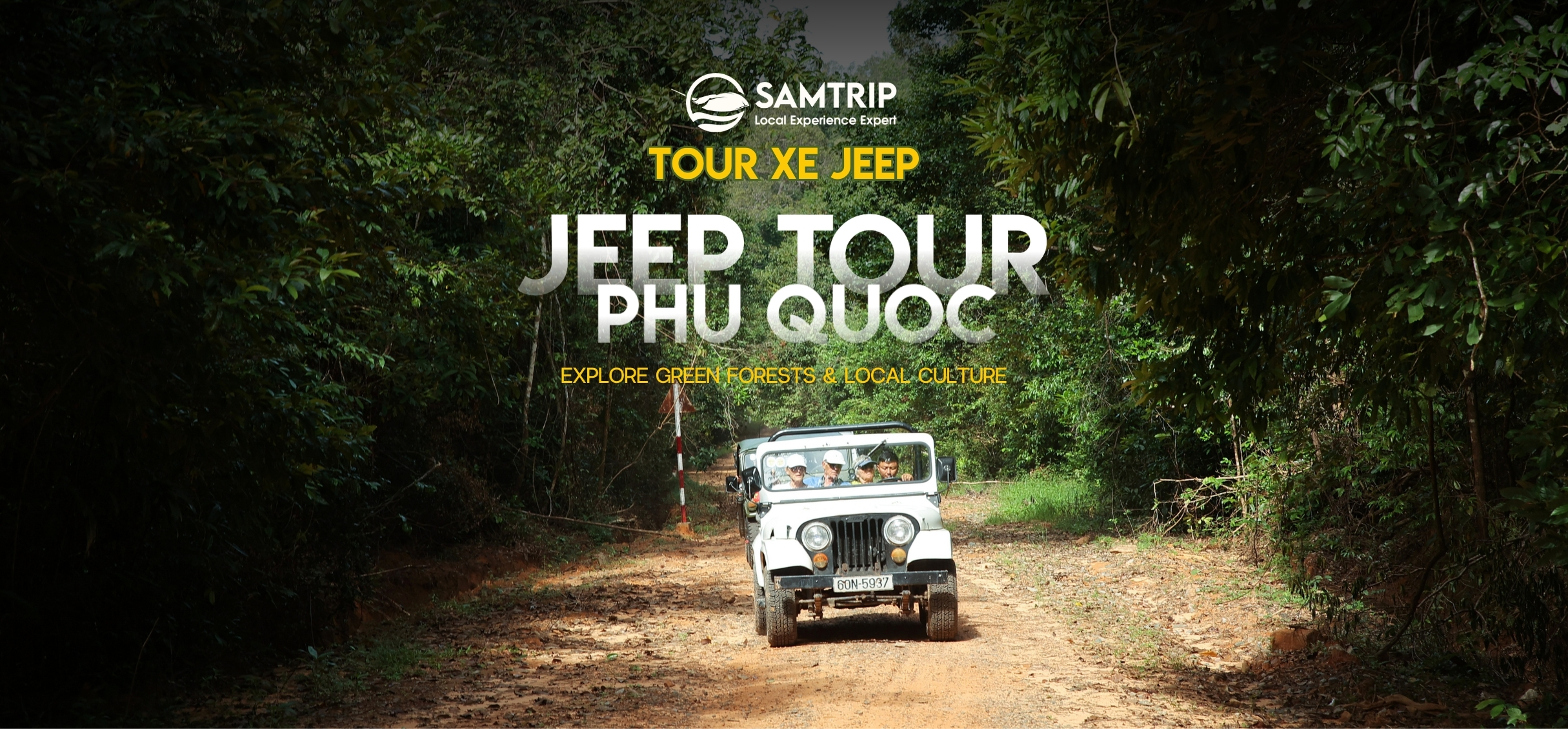 Tour xe Jeep xuyên rừng và khám phá Rạch Vẹm